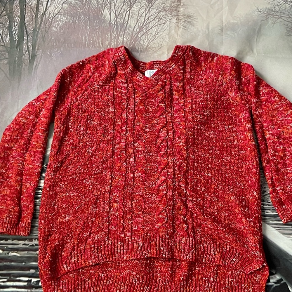 Oversized cable knit sweater